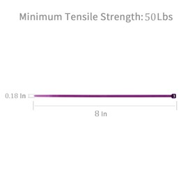 XINGO 1000 PCS Purple Zip Ties 8 Inch, 60 LBS Tensile Strength, Self-Locking Nylon Plastic Nylon PA66 Wire Ties for Indoor and Outdoor Use