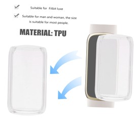 KICHOUSE 4pcs Tpu Watch Screen Protector Compatible Scratch Protective Cover Silver Rose Gold and Pink Lightweight Easy to Install Bumper Case for Smartwatch