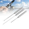 Fish Drill Tackle, Durable Silver Aluminum Alloy Convenient Bait Needle