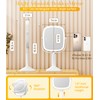 Gospire Rectangle Lighted Makeup Mirror with Magnification, 10X Magnifying Mirror