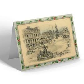 CHRISTMAS CARD - Vintage Scotland - High Street, Dumfries (e)