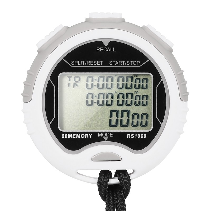 Professional Digital Stopwatch Timer Waterproof Digital Handheld LCD Timer Chronograph