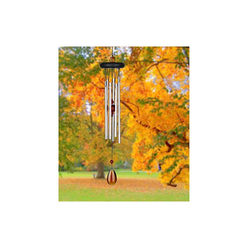 Woodstock Windspiel Chakra Chime, Silber, 46,9 cm