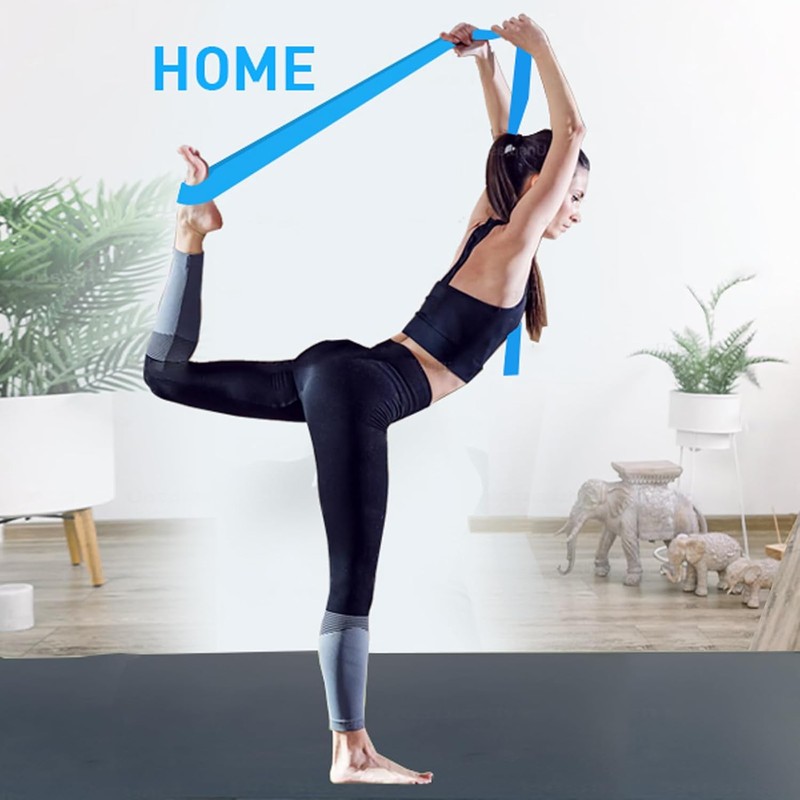 A AZURELIFE Resistance Bands,Professional Long Non-Latex Elastic Stretch Bands,Exercise Bands