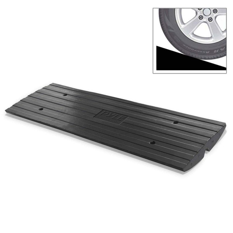 Car Driveway Curb Ramp - Heavy Duty Rubber Threshold Ramp