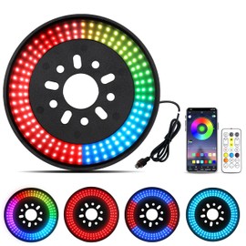 Auto Buero Spare Tire Brake Light RGB & RED with Remote and APP Third Brake Light Compatible with 2007-2018 Jeep Wrangler JK/JKU & 2018+ JL/JLU