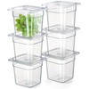 CURTA 6-Pack 1/6 Size 6" Deep NSF Polycarbonate Food Pans