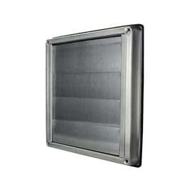 MKK - 10798-005 - Stainless Steel Exhaust Hood Ventilation Grille for Outdoor Use Acid-resistant for Exhaust Systems Stainless Steel Grille with Slats Diameter 125 mm