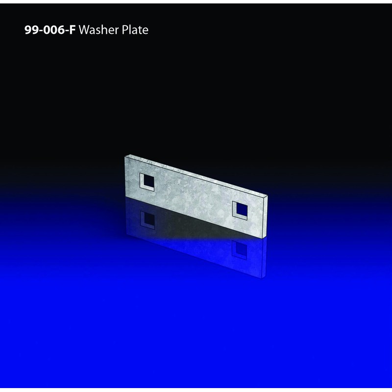 Dock Edge Floating Dock Washer Plate, Galvanized, 9/16"