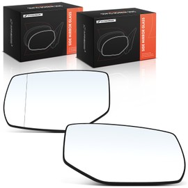 A-Premium 2-PC Driver and Passenger Side Heated Mirror Glass with Backing Plate Compatible with Honda Accord 2013 2014 2015 2016 2017 - Exterior Side View Mirror