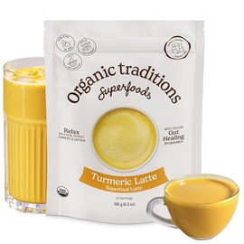 Organic Traditions Latte cúrcuma con probióticos y azafrán 5 3 oz 150 g