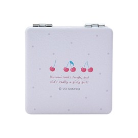 Sanrio 328774 Sanrio Pocket Mirror, Compact Mirror, Kuromi, 2.4 x 2.4 x 0.3 inches (6 x 6 x 0.9 cm), New Life, Personal Accessories, Character 328774