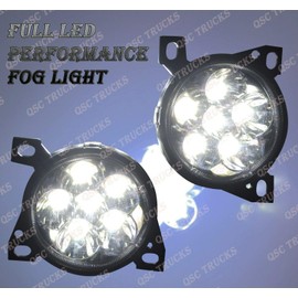 QSC Truck Parts Full LED Fog Lights Lamps Pair LH RH for Kenworth T660 Peterbilt 579 587