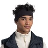Buff Merino Wide Unisex Adult Headband Solid Black