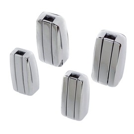 SeaLux Chrome Finished Retractable Recessed Folding Coat Handbag Hanger/Hook (4PCS Set) for Boat, Mobile Home and RV