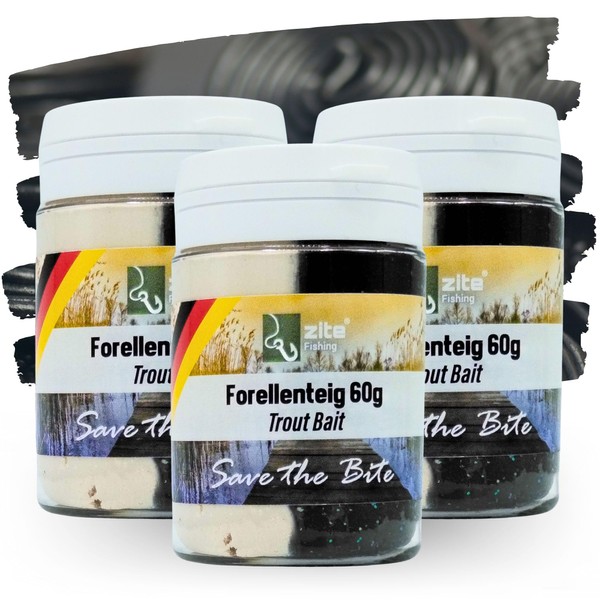 Zite Fishing Trout Paste Set - 3 x 60 g