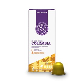 CBTL Espresso Original Compatible Coffee Pods, Capsules, Single Origin Colombia (Medium Roast), 10ct