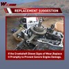 WOOSTAR Crankshaft Replacement for 2-Stroke 47 cc 49 cc Mini