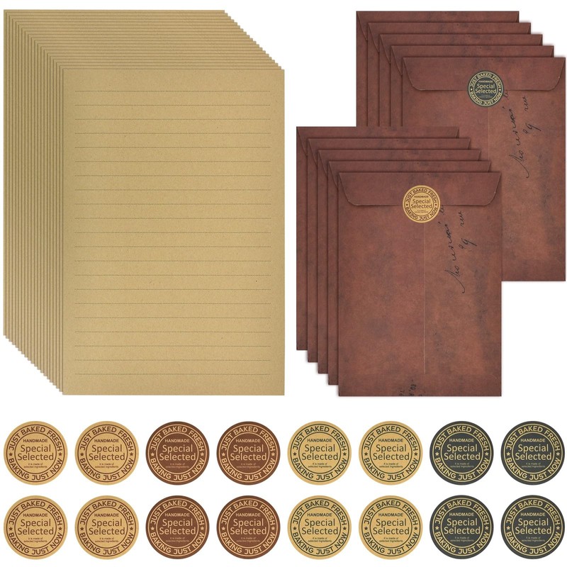 Letter Set, Fashionable, 10 Envelopes, A5, 32 Horizontal Writing, 1