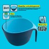 Tasty 2-Piece Plastic Colander with Container, Sieve Strainer, Colander Drainer