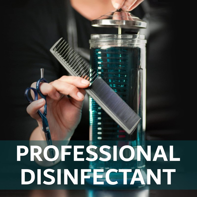 Unit Blue Barber Germicidal Disinfectant Concentrate for Barbers, Anti-Rust Formula,