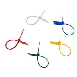 Marker Nylon Cable Ties Cable Wire Tags Security Zip Ties - Assorted Colors (100)