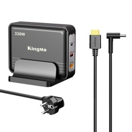 King Ma GaN HP Laptop Charger for HP Omen 15/16/17 3-Port Portable Charger Fast USB Charging Station for Gaming and Engineering Laptops