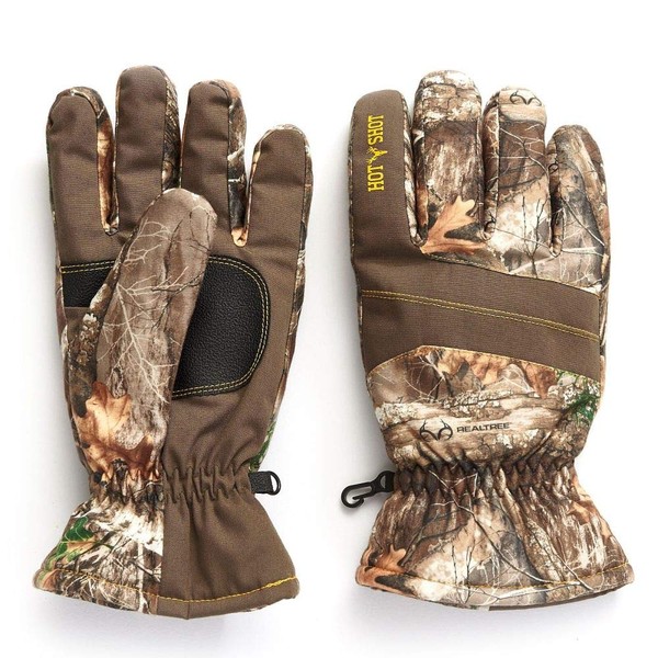 HOT SHOT Men’s Camo Defender Glove – Realtree Edge Outdoor Hunting Camouflage
