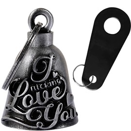 Dream Apparel Motorcycle Bell for Biker Rider Men Women Angel Bell with Bell Hanger, Ride Riding Bell Motorcycle Accessories Spirit Bell for Good Luck, Motorcycle Gift Charm, Road Demon Bell