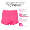 Destira Girls Gymnastic High Waisted Shorts, Neon Pink - Compression