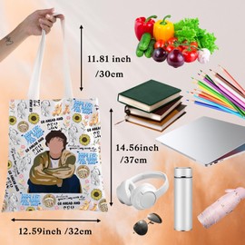 BWWKTOP Music Tote Bag Song Lyric Gifts Baby I've Got Room For Two Singer Shoulder Bag Singer Album Merchandise (go ahead)