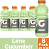 Gatorade Thirst Quencher, Lime Cucumber, 20 Fl Oz, 8 Pack