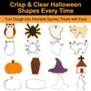 12 Pcs Halloween Cookie Cutters Set, Mini Stainless Steel Spooky