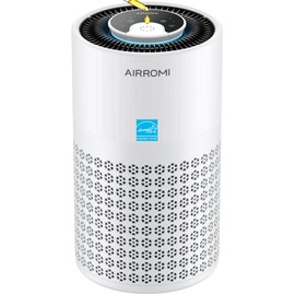 AIRROMI Air Purifier for Bedroom with True H13 HEPA 3-in-1 Filters, Pet Air Purifiers for Home Cat Pee Smell, Covers Up to 983 Ft, Quiet 360 intake...