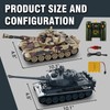 RC Tank Set,1/24 RC Battle Tank Set Toy Tanks with
