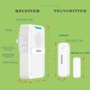 Door Chime,Wireless 600Ft Range 5 Adjustable Volume 1 Magnetic Door