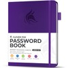 Clever Fox Password Book with Alphabetical Tabs – Hardcover Address