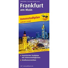 Frankfurt am Main: Touristischer Innenstadtplan mit Sehenswürdigkeiten und Straßenverzeichnis. 1:16000 (Stadtplan: SP)