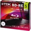 TDK データ用ブルーレイディスク BD-RE 25GB 1-2倍速 ホワイトワイドプリンタブル 5枚 5mmスリムケース BED25PWA5A