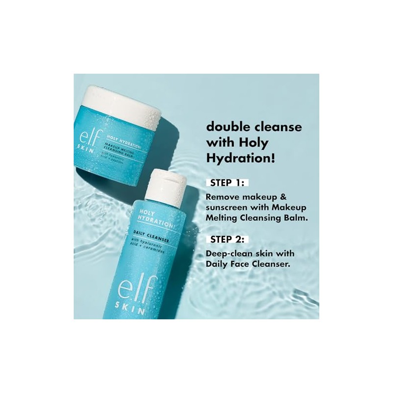 e.l.f. e.l.f, Holy Hydration Daily Cleanser, Wash away Excess Oil,