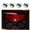 Dickno 4 PCS USB LED Car Interior Atmosphere Lamp, Portable