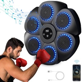 Music Bluetooth Boxing Machine, Electronic Music Boxing Machine, Smart Music Boxing Machine, Box Training Punch Equipment, Wall Target Boxing Machine, Wall Mounted Boxing Machine for Home Exercises,