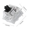 Black Switch 3 Pin Key Switch, 10 Pieces Black Switches
