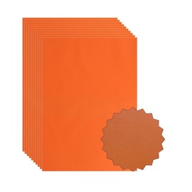 ASENME Colored Cardboard, 15 Units – 250 Grams Textured Cardboard (Orange, A4/15Units)