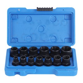 13Pcs/Set Impact Bolt Nut Removal Extractor Socket Tool Kit for Wrench Pliers