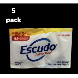 Escudo Jabon  Neutro Antibacterial 110g Each