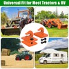 Insaga 3/8" Tractor Bucket Hooks - 2 Pack Forged Steel