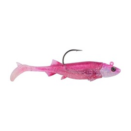 Berkley PowerBait Pre-Rigged Minnotator Fishing Bait, Pink Shiner, 2.5 in, Irresistible Scent & Flavor, Realistic Profile, Ready-to-Fish, Ideal for Bass, Crappie, Pike and More