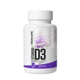 HUMANS HEALTH Vitamina D3 (Colecalciferol), 120 Cápsulas Softgel de Alta Absorción, Suplemento Dietético para Complementar la Ingesta de Vitamina D, para Hombres y Mujeres