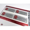 BIKE-label 403013 Silver 3D Letterbox Sticker 4 x No Advertising